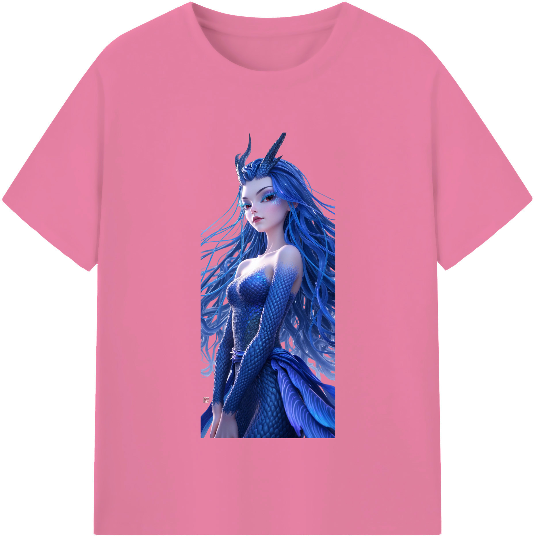 （画像用） Ne Zha 2 ナタ 魔童の大暴れ 綿100％半袖Tシャツ（フロントプリント）